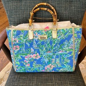 New with tags lilly Pulitzer Greydon Canvas Tote